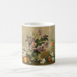 Pink and White Peony Flowers (Peonies Still Life) Kaffemugg