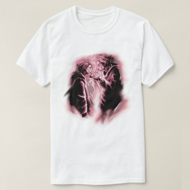 Pink Aura Smoke Aesthetic Anime Boys T Shirt (Design framsida)