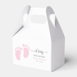Pink Baby Feet Baby Shower Party, Girl Baby Shower Presentaskar