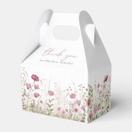 Pink Baby In Bloom Wildflower Baby Shower Gable Presentaskar
