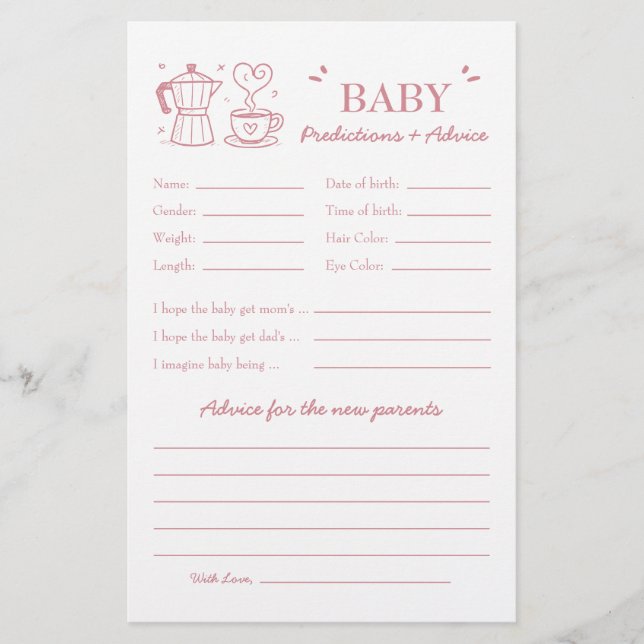 Pink Baby Is Brewing Coffee Predictions and Advice (Framsida)