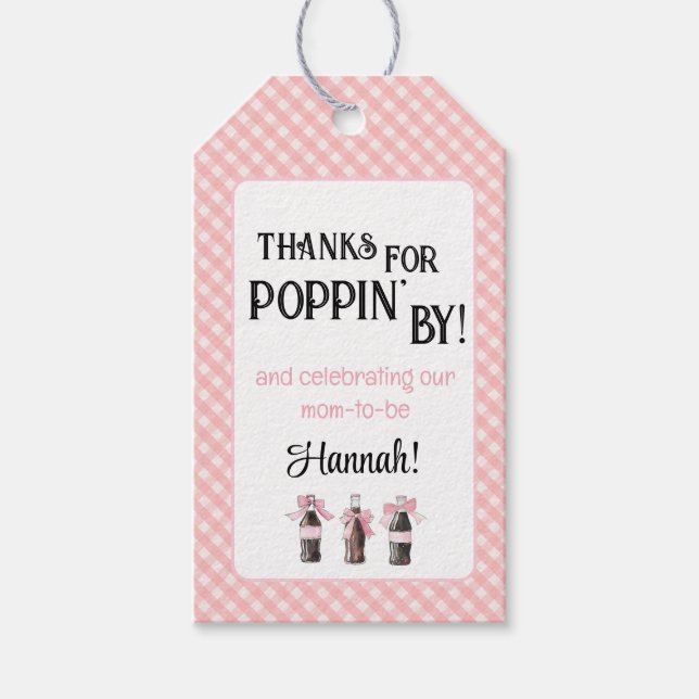 Pink Baby Soda Ready to POP  Presentetikett (Framsidan)