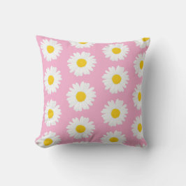 Pink Background Throw Pillows Kudde