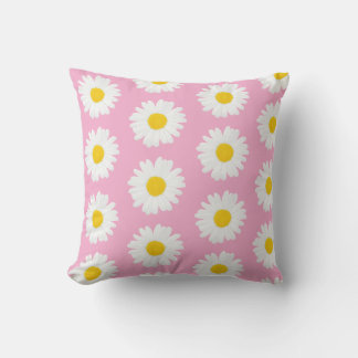 Pink Background Throw Pillows Kudde
