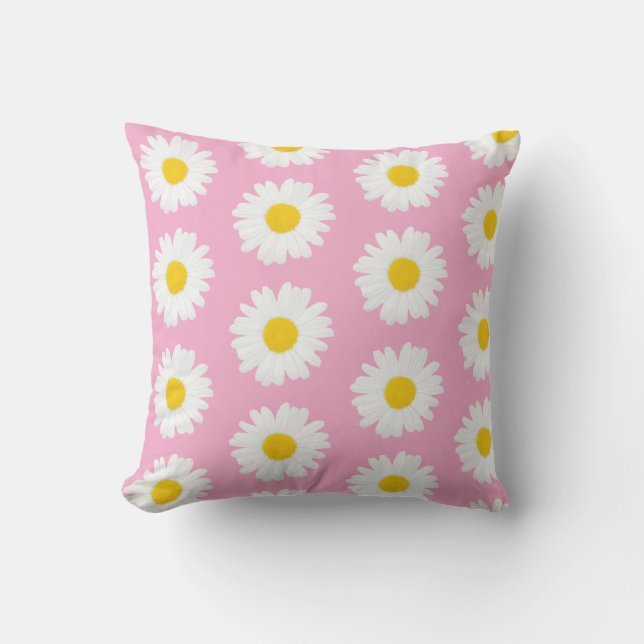 Pink Background Throw Pillows Kudde (Framsida)