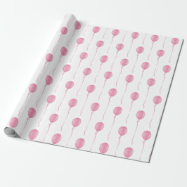 Pink balloon Gift Wrapping Paper - Cadeaupapier.  Presentpapper