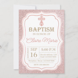 Pink Baptism Inbjudningar