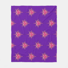 Pink Barbed Heart Cybersigilism Fleece Blanket