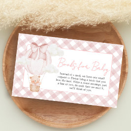 Pink Bear Bearly Wait Baby Shower Books for Baby Tilläggskort