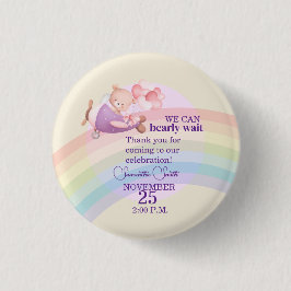 Pink Bear Pastel Airplane Balloon  Knapp
