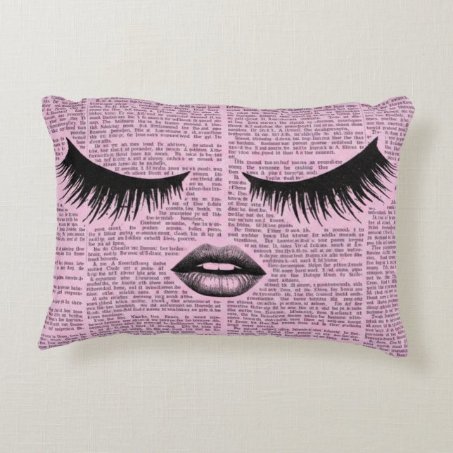 Pink Beauty Accent Pillow | Feminine Aesthetic  Prydnadskudde (Baksidan)