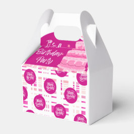 Pink Birthday Party Presentaskar