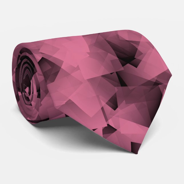 Pink Black Cubism Abstract Pattern Slips (Rullad)