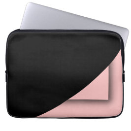 Pink black laptop fodral