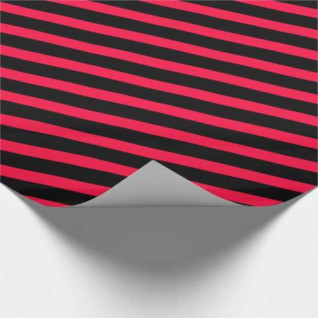 pink-black stripes – pink-schwarz gestreift presentpapper (Hörn)