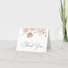 Pink Blooms Shower Tacksamhetskort Tack Kort