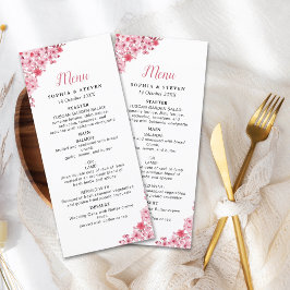 Pink Blossom – Elegant Sakura Flowers Wedding Program