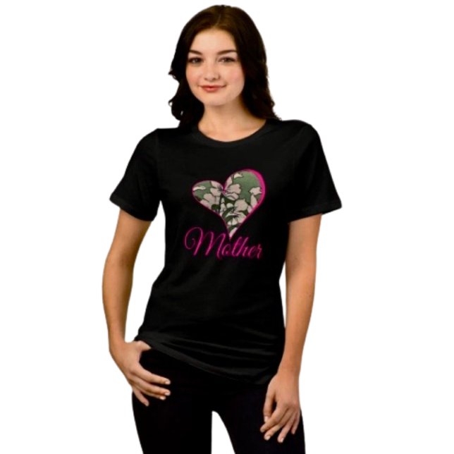 Pink Blossom Green T Shirt (Treat Mom in style—this comfy women’s tee makes the perfect heartfelt Mother’s Day gift)