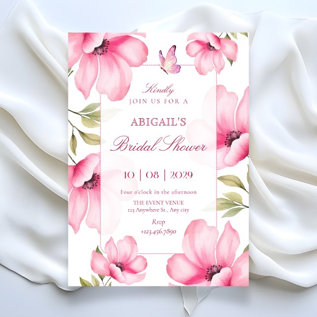 Pink blossom  inbjudningar (Skapare uppladdad)