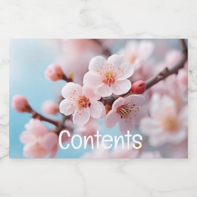 Pink Blossom Magic  Mat Etiketter (Singel etikett)