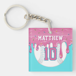 Pink & Blue Baseball Drip