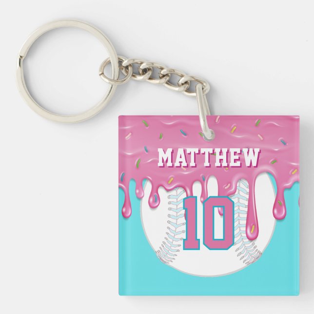 Pink & Blue Baseball Drip (Framsidan)