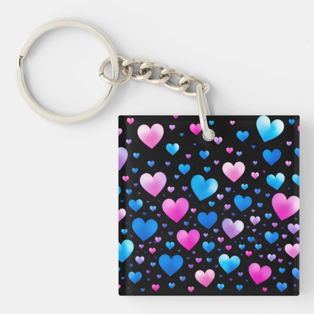 Pink & Blue Glowing Hearts  (Framsidan)