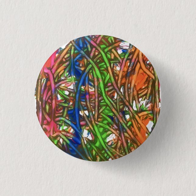 Pink, Blue, Green, Orange, Marble Artwork Knapp (Framsida)