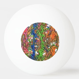 Pink, Blue, Green, Orange, Marble Artwork Pingisboll