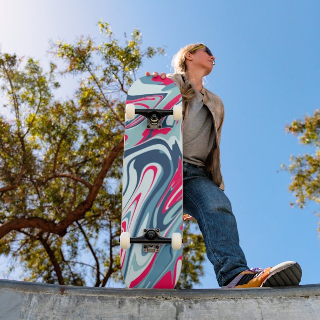 Pink  blue Skateboard (Utomhus 1)