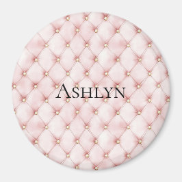 Pink Blush Gold Tufts  Magnet