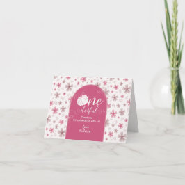 PINK BOW & ARCH FALL PUMPKIN FLOWERS BIRTHDAY TACK KORT