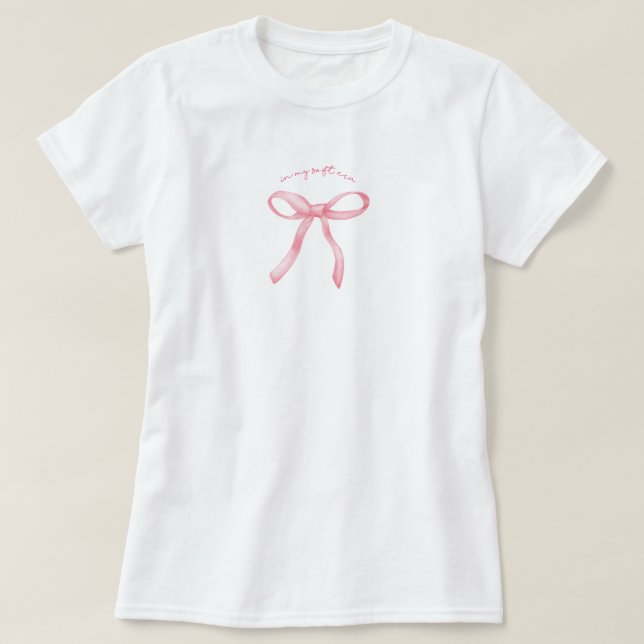 Pink bow cherry soft girl  t shirt (Design framsida)