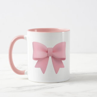 Pink Bow Coffee Mug 🎀 Mugg
