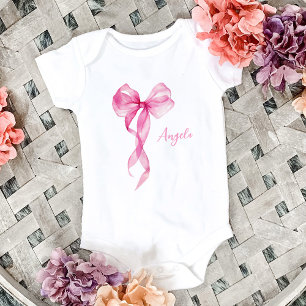 Pink Bow-flickor T Shirt