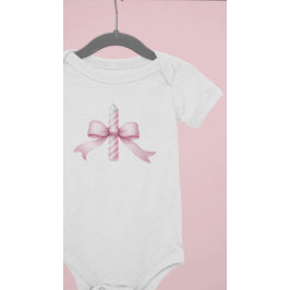 Pink Bow Flickor Vill Vara En 1:a Födelsedagen  T Shirt