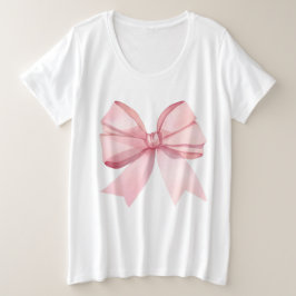 Pink Bow for Women T Shirt