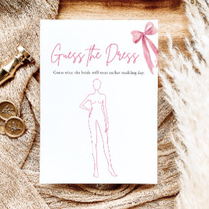 Pink Bow Gissa Bröllopsklänningen Bröllopsfestspel Inbjudningar