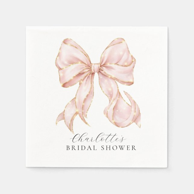 Pink Bow  Pappersservett (Framsidan)