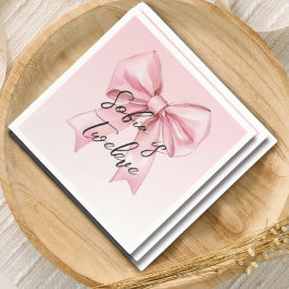 Pink Bow Twelve Birthday Paper Napkin Pappersservett