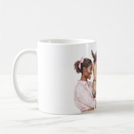 Pink Bow Western Farm Cowgirl Horse Kaffemugg