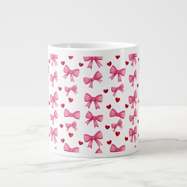 Pink Bows Jumbo Mugg (Framsidan)