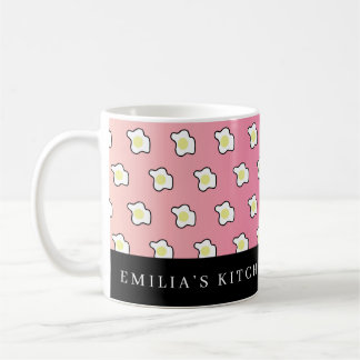 Pink Breakfast Fried Eggs Name Kaffemugg