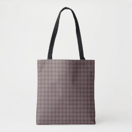 Pink Brown Plaid Classic Pattern Tygkasse