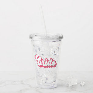 Pink Brud retro font möhippa Take Away Mugg
