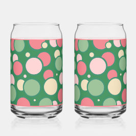 Pink Bubbles Soda Glass