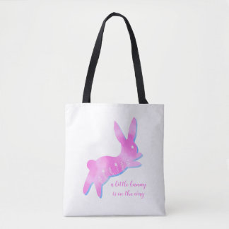 Pink Bunny Silhouette Cute Custom Girl Baby Shower Tygkasse