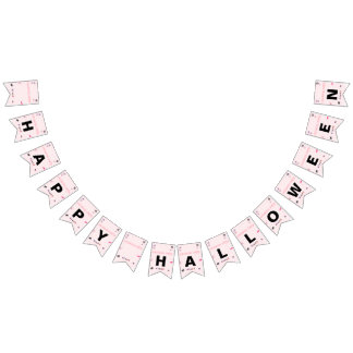 Pink Bunting halloween banner Vimplar
