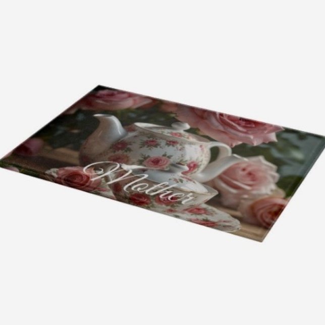 Pink Cabbage Rose Tea (A beautiful cutting board for Mom—practical, stylish, and perfect for Mother’s Day.
)