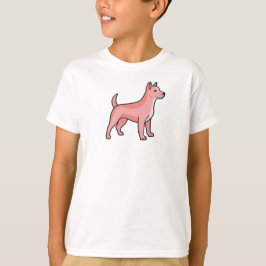 Pink Cartoon Dog T Shirt